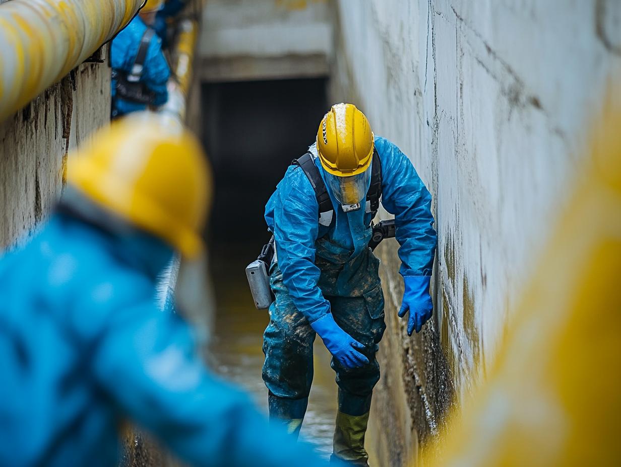 Гидродинамическая очистка канализации